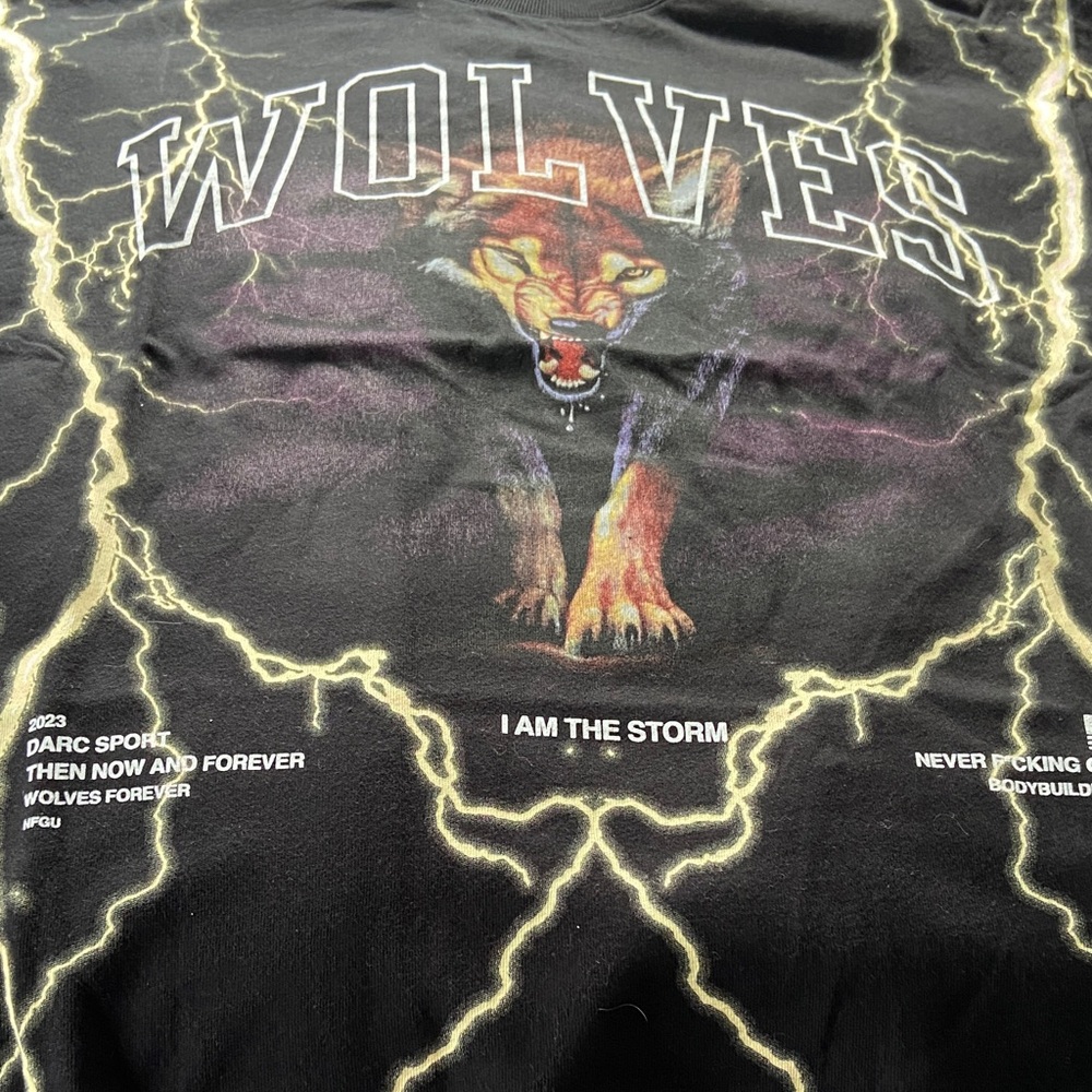 Darc Sport Black Wolves Lightning Graphic Tee